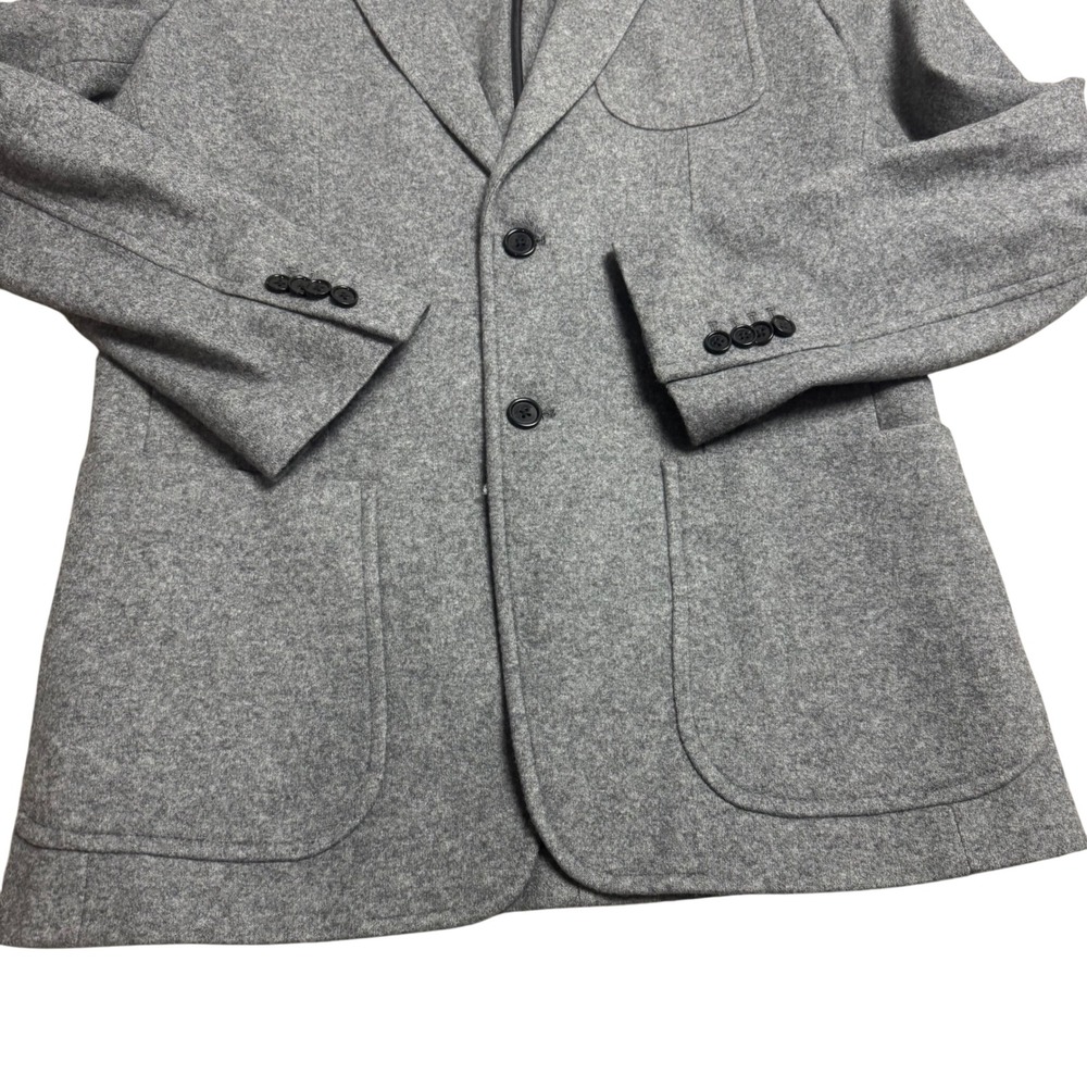 Banana Republic Mario Bellucci Wool Gray Blazer Jacket Mens 40L Long NEW - Picture 2 of 9